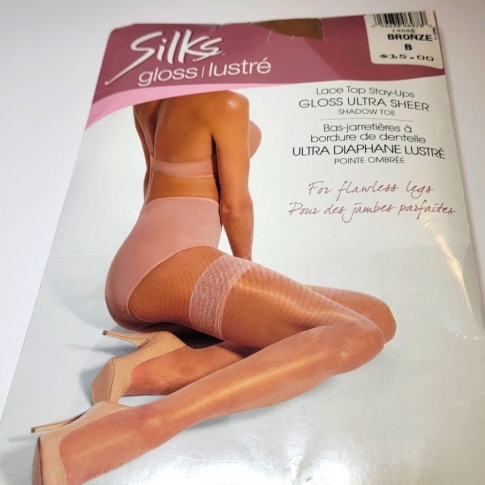 SILKS Lace Top Glossy Ultra Sheer Stay-Ups